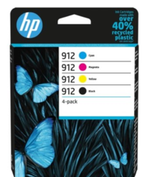 סט 4 ראשי דיו מקוריים HP 912 6ZC74AE